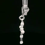 Colgante de Plata Cruz Rústica Inflada