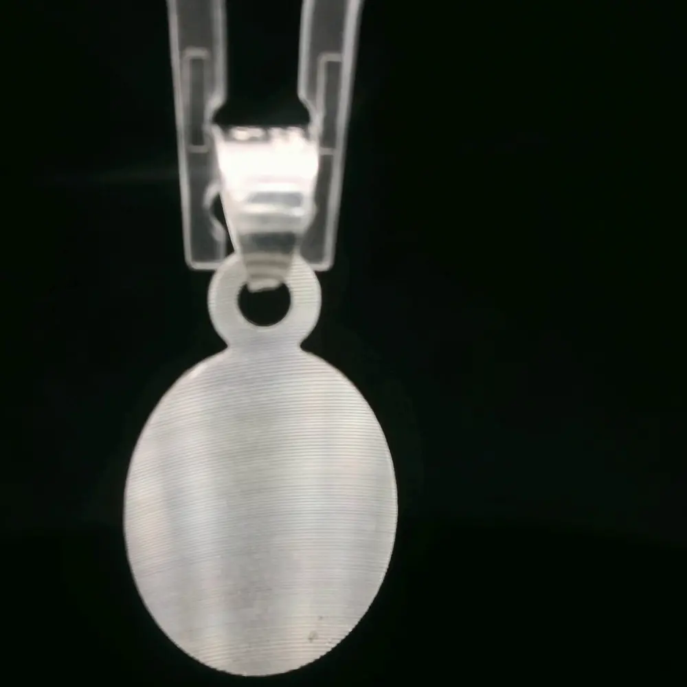 Colgante de Plata Medalla Ovalada Virgen