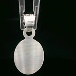 Colgante de Plata Medalla Ovalada Virgen