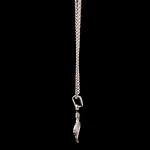 Cadena de Plata Rolo Serpiente Texturizada