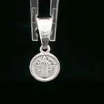 Colgante de Plata Medalla San Benito