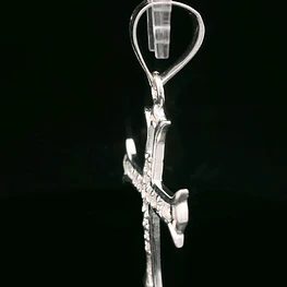 Colgante de Plata Cruz Gótica con Cruz Central