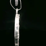 Colgante de Plata Virgen con Halo Incoloro