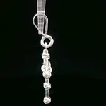Colgante de Plata Cruz Rústica Inflada