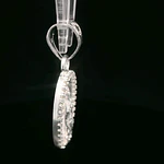Colgante de Plata Virgen de Guadalupe Troquelada con Halo de Circones
