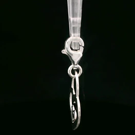 Colgante de Plata Candado con Forma de Corazón