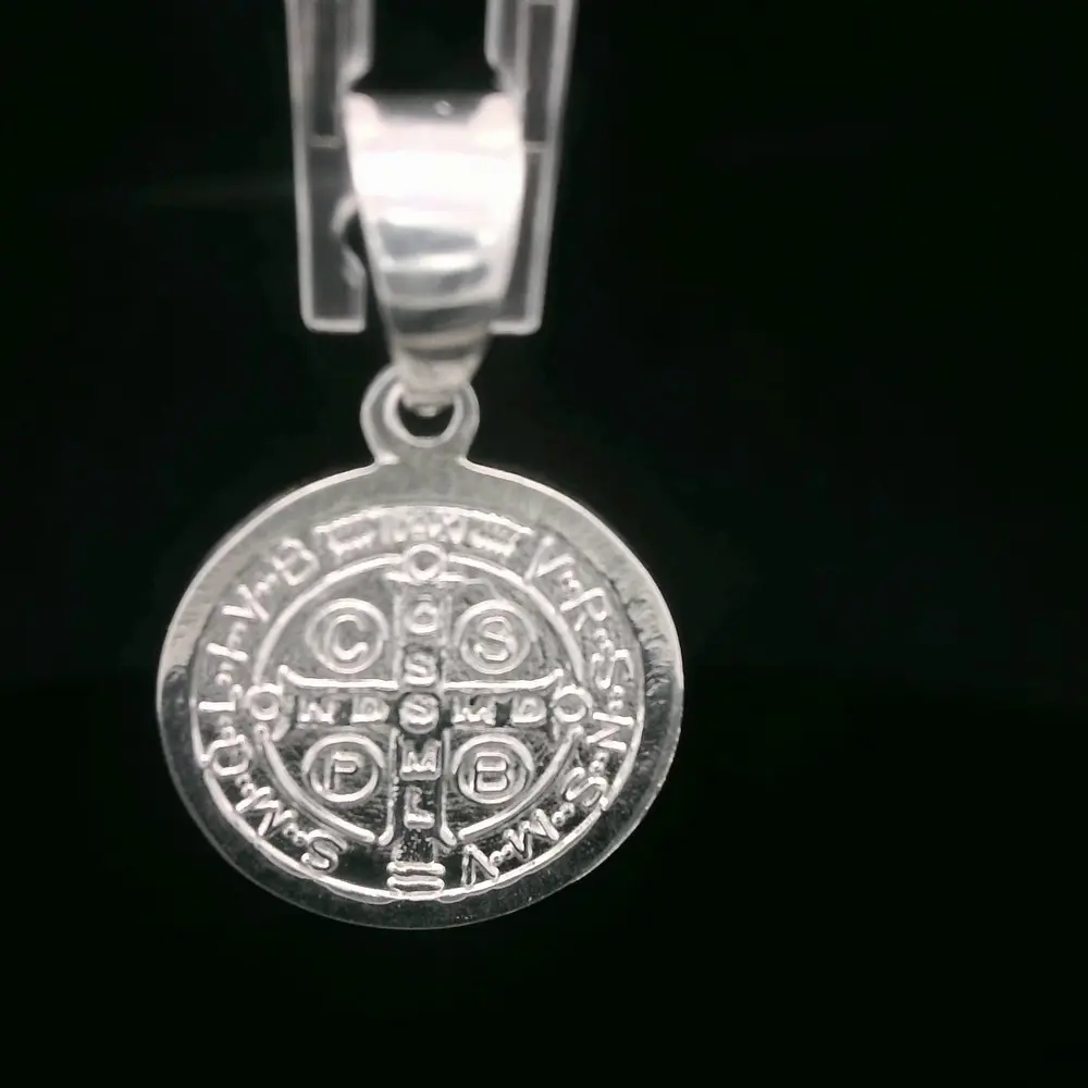 Colgante de Plata Medalla San Benito