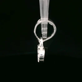 Colgante de Plata Corazón con Circones Incoloros en Pavé