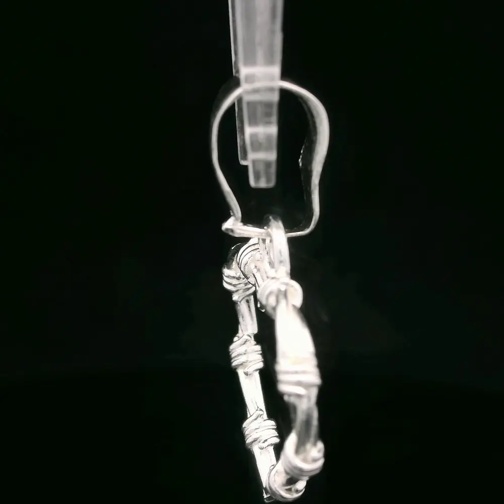 Colgante de Plata Corazón Espinado