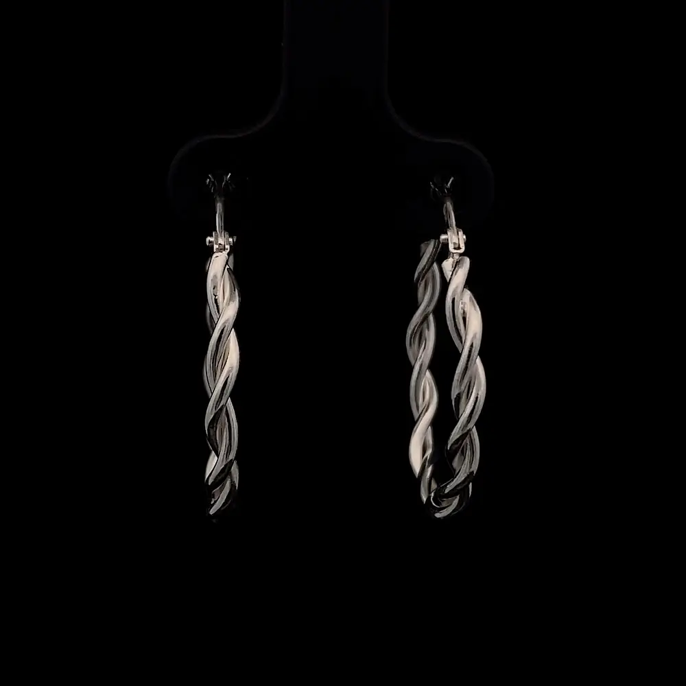 Aros de Plata Trenzados