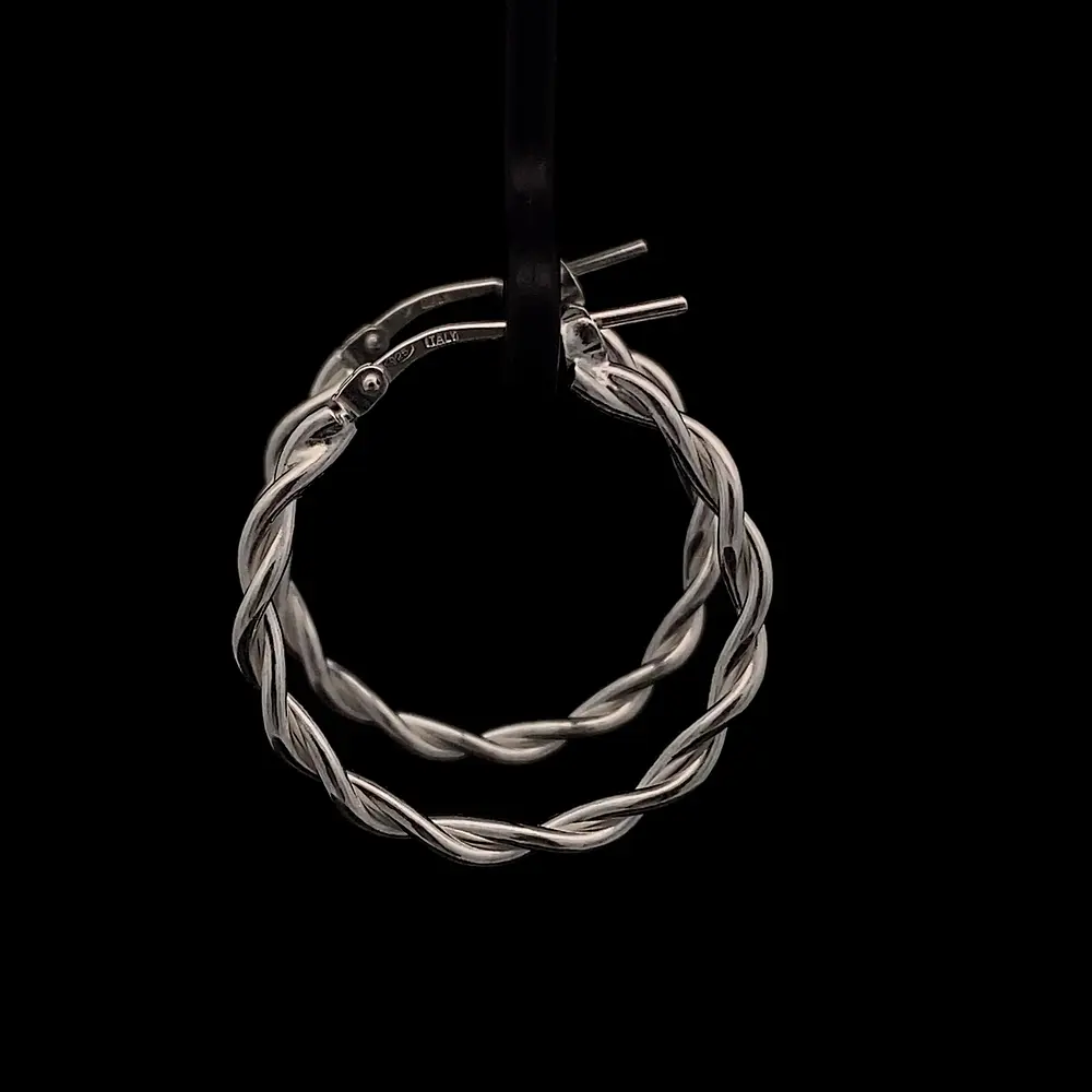 Aros de Plata Trenzados