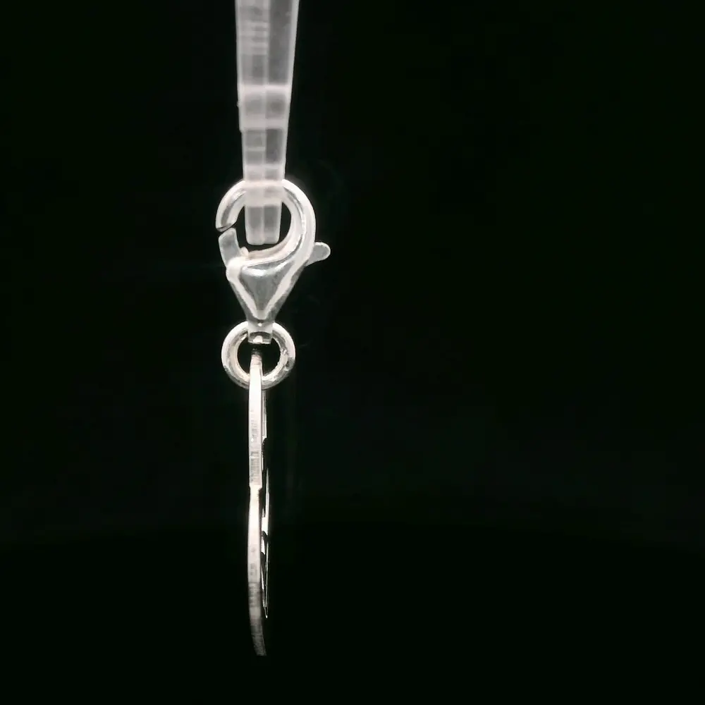 Colgante de Plata Candado con Forma de Corazón