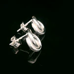 Aros de Plata Círculos Entrelazados