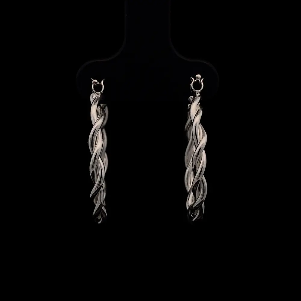 Aros de Plata Trenzados