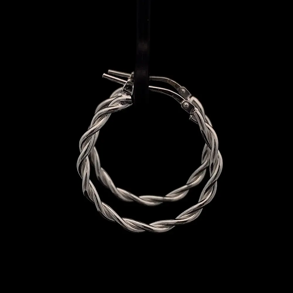 Aros de Plata Trenzados
