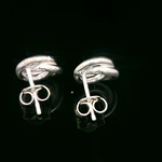Aros de Plata Círculos Entrelazados