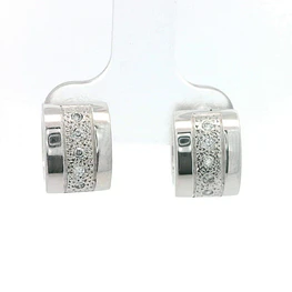 Aros Oro 18K Huggies con Diamantes
