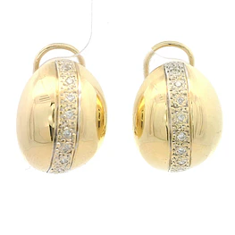 Aros Oro 18K Bombe con Diamantes