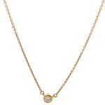 Cadena Oro 18K con Dije Punto de Luz Diamante