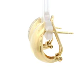 Aros Oro 18K Bombe con Diamantes