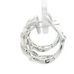 Aros Oro 18K Entrelazados con Diamantes
