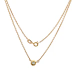 Cadena Oro 18K con Dije Punto de Luz Diamante