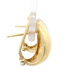Aros Oro 18K Bombe con Diamantes