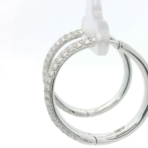 Aros Oro 18K Criollos con Diamantes