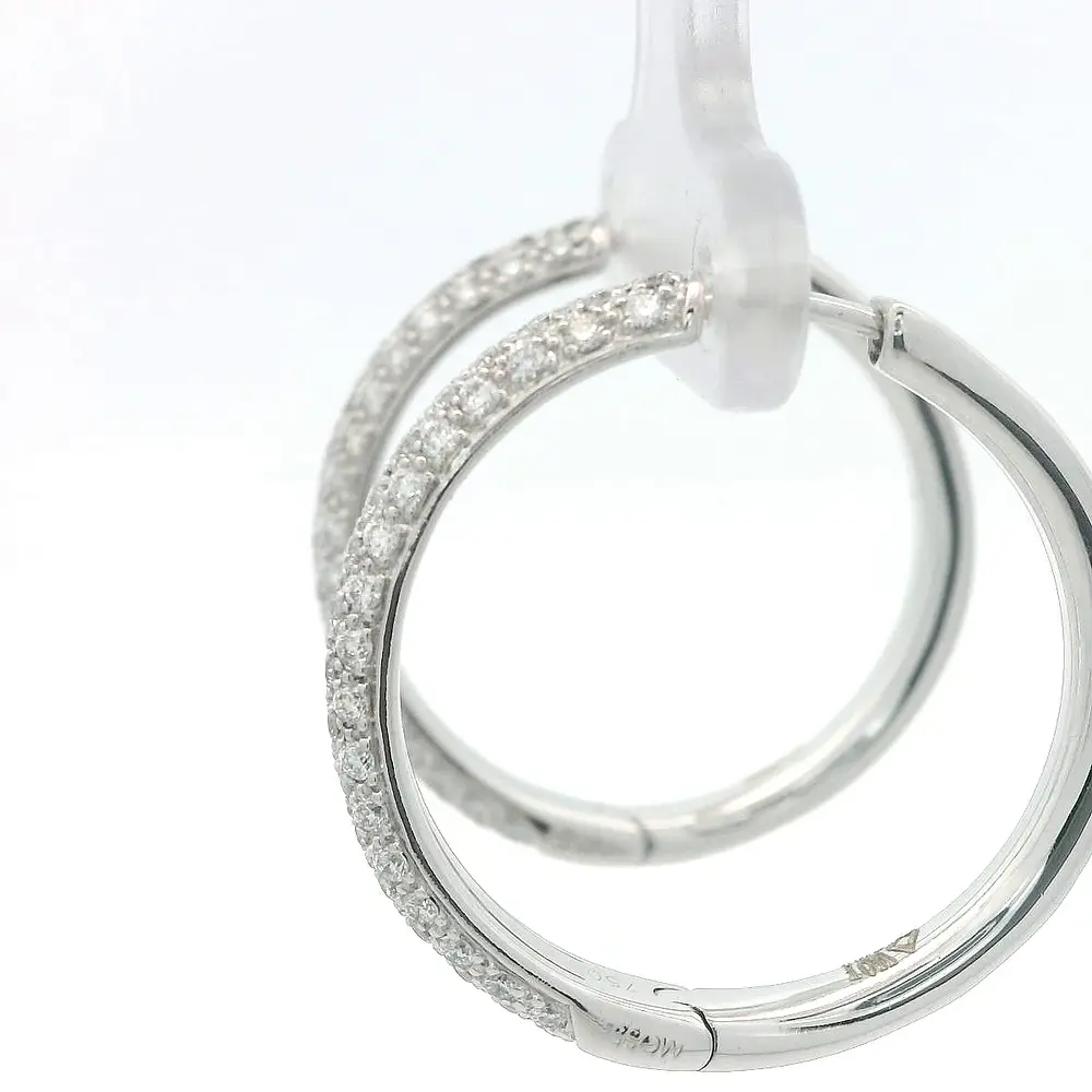 Aros Oro 18K Criollos con Diamantes
