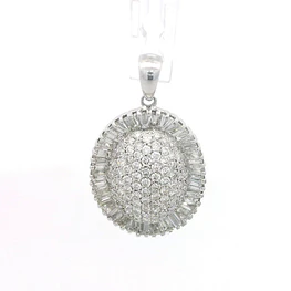 Colgante Oro 18K Bombe con Diamantes