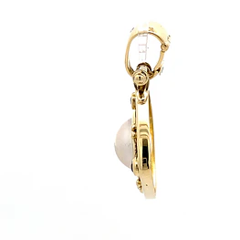 Colgante Oro 18K Rombo con Diamantes y Zafiros
