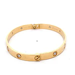 Pulsera Oro 18K Esclava con Diamantes