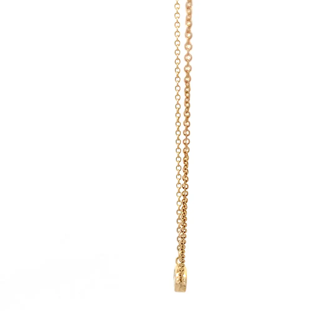 Cadena Oro 18K con Dije Punto de Luz Diamante