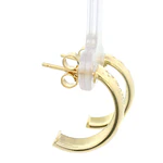 Aros Oro 18K Semi Bombe con Diamantes