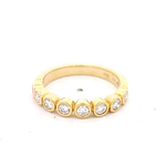 Anillo 18K Cintillo con Diamantes
