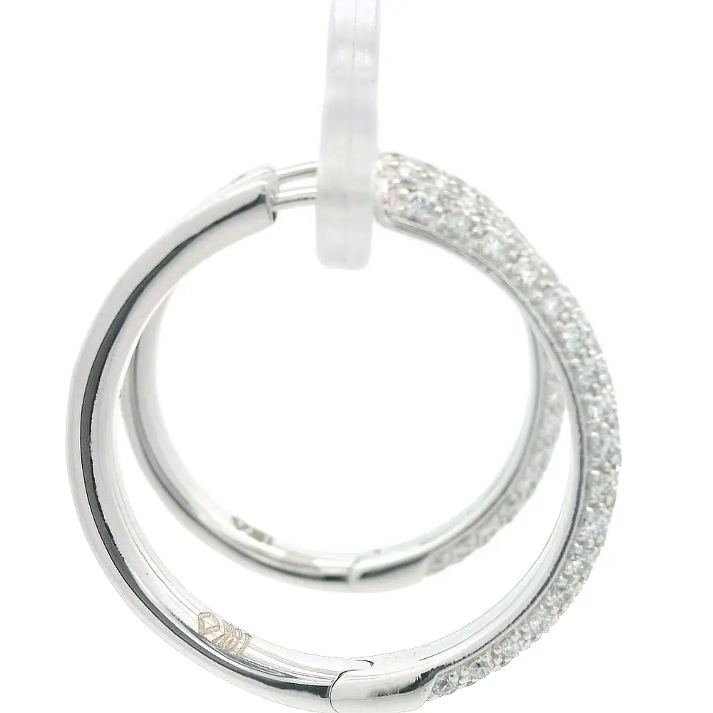 Aros Oro 18K Criollos con Diamantes
