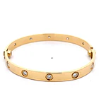 Pulsera Oro 18K Esclava con Diamantes