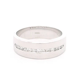 Anillo Oro 18K Bombe con Diamantes