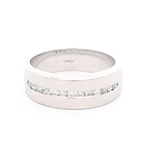 Anillo Oro 18K Bombe con Diamantes