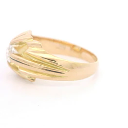 Anillo Oro 18K Bombe con Diamante