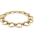 Pulsera Oro 18K Calada con Diamantes