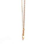Cadena Oro 18K con Diamante y Nácar Rosa