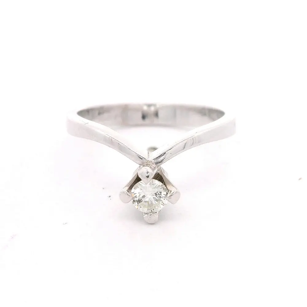 Anillo 18K Solitario Diamante