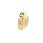 Colgante Oro 18K Ovalado con Diamante