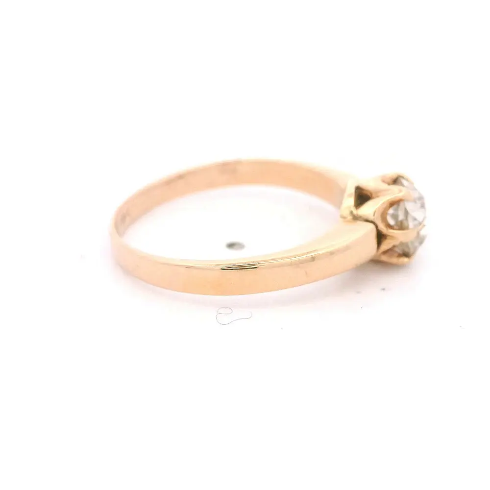 Anillo 14K Solitario Diamante