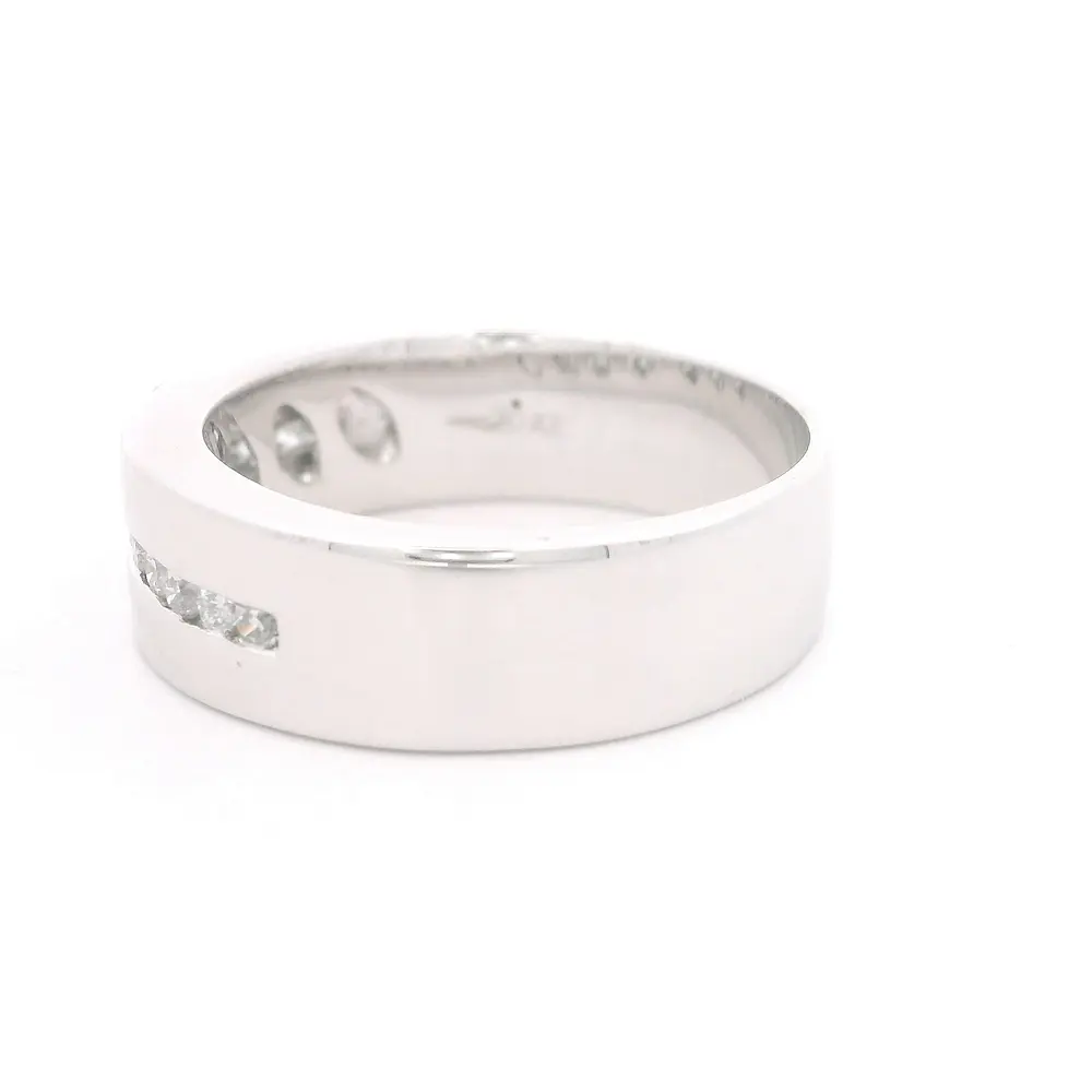 Anillo Oro 18K Bombe con Diamantes