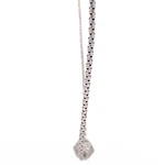 Cadena Oro Blanco 18K Popcorn con 96 Diamantes