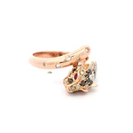 Anillo 18K Pantera Diamantes