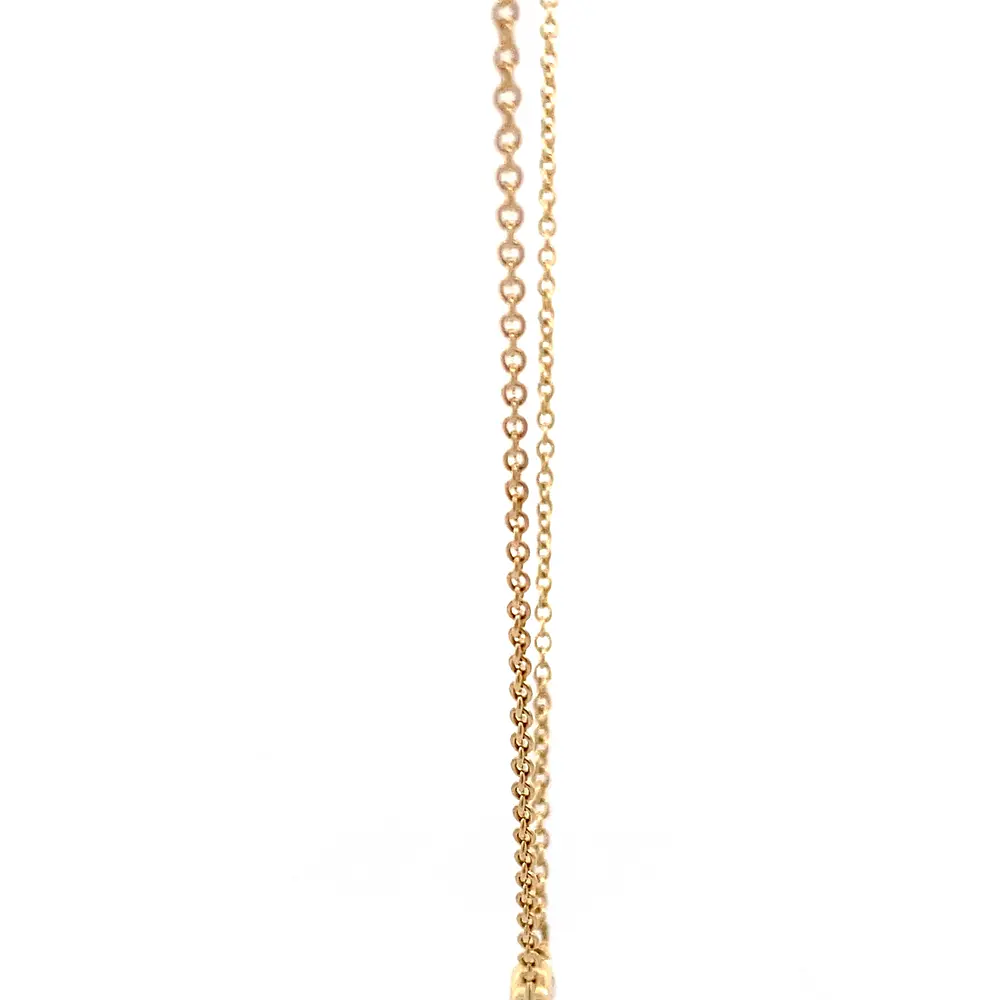 Cadena Oro 18K con Dije Punto de Luz Diamante