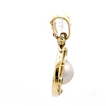 Colgante Oro 18K Rombo con Diamantes y Zafiros